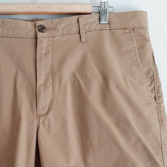 New GOODFELLOW | Linden Flat Front Casual Shorts Tan Beige Mens Sz 36 - Picture 4 of 11